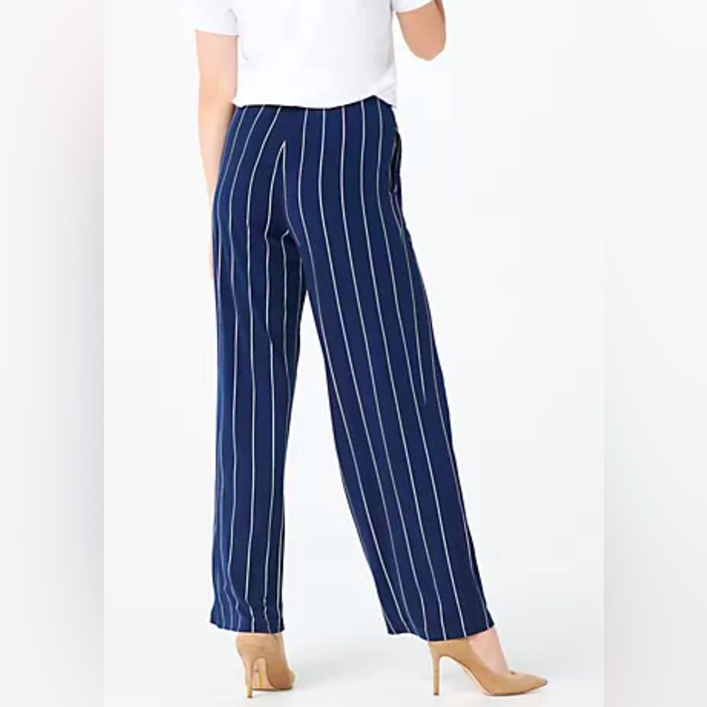 Susan Graver Regular Printed Liquid Knit Pull-On Wide-Leg Pants- Size 1XP - Picture 10 of 12